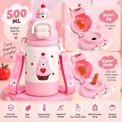 BunnyPop Dual Sip Bottle 500 ML