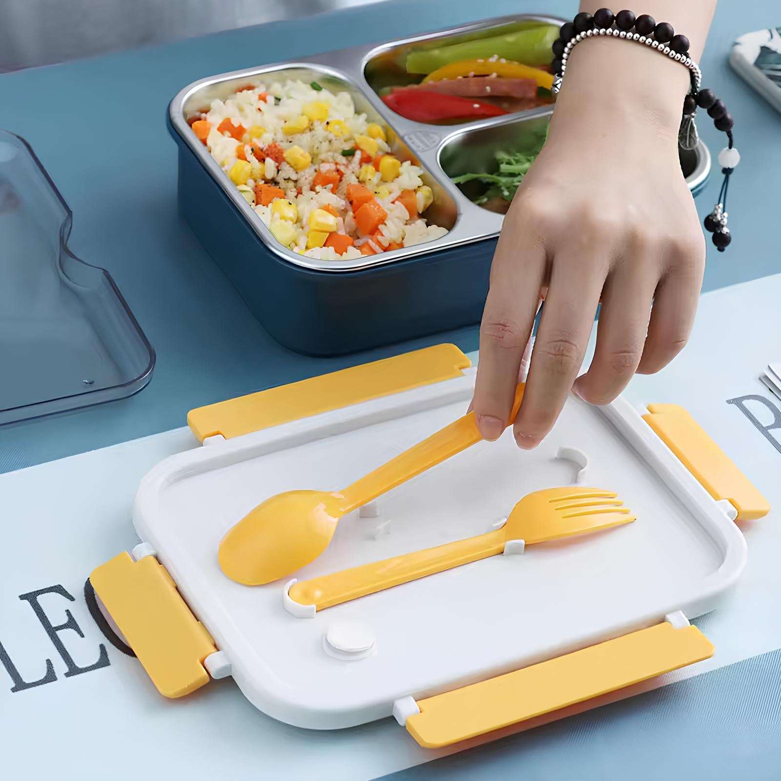 EcoBento Lunch Box (3 Compartment) (Spill Free)