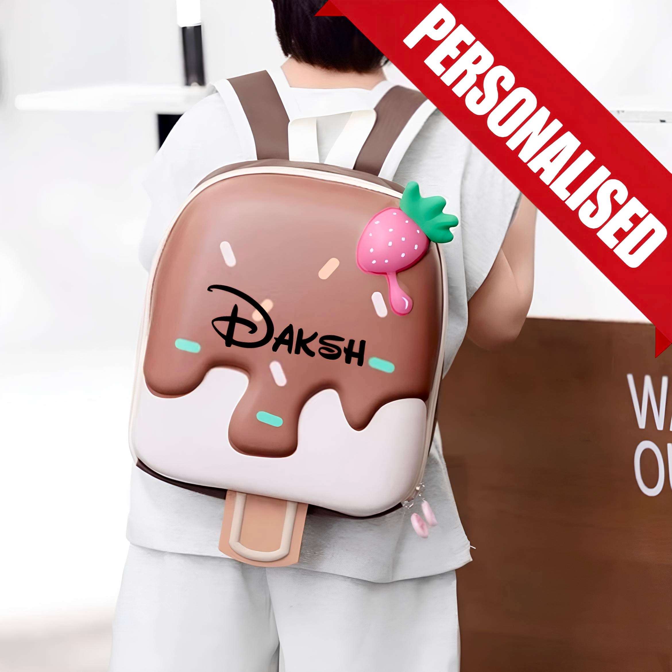 Cute 3D Ice Cream Backpack for Kids