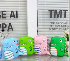 12” Dino Bagpack With Tail For Kids