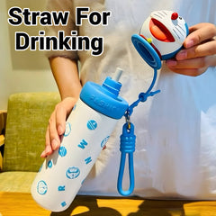 Doraemon Insulated Straw Bottle