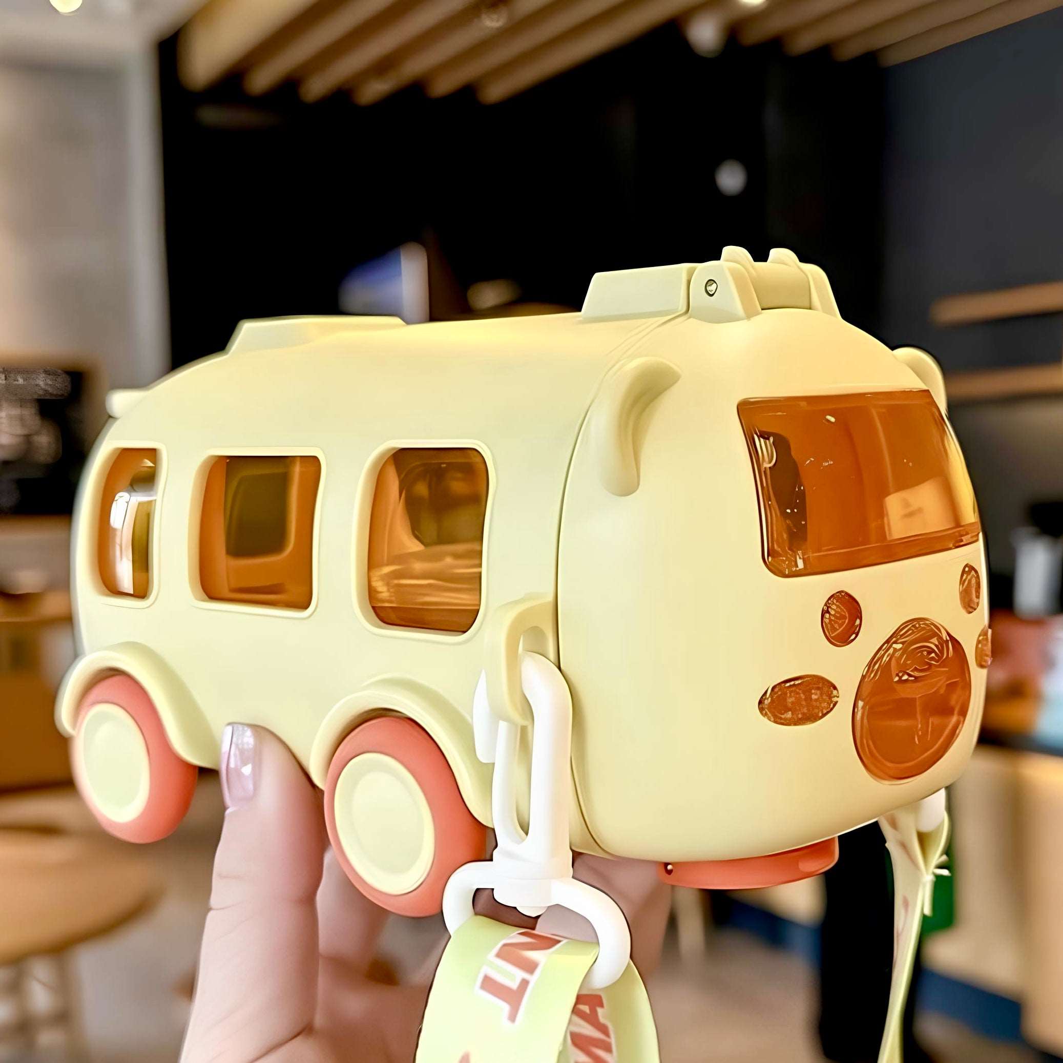 Cute Bear Baby Bus Tritan Water Bottle