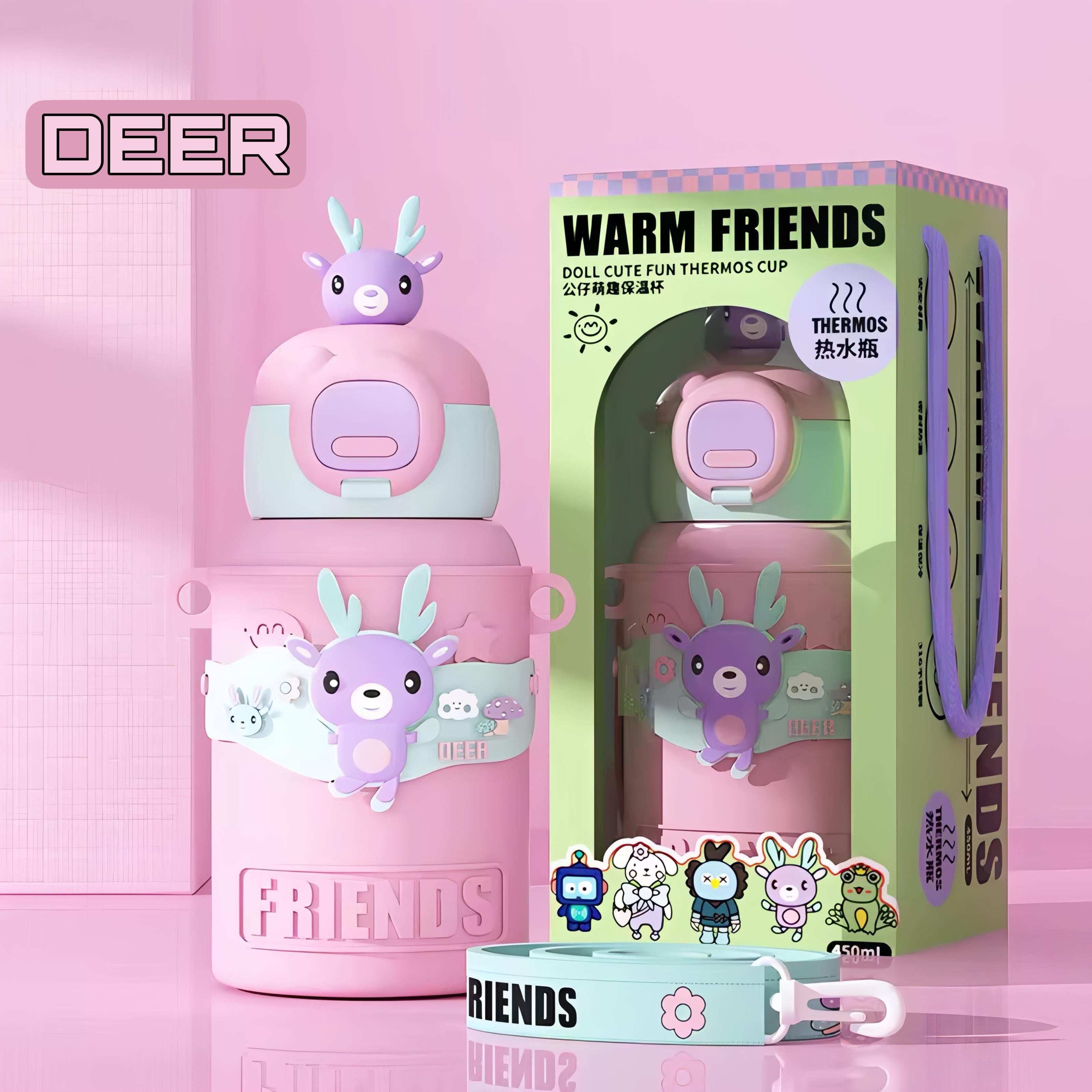 FRIENDS Stainless Steel Sipper Bottle - 500ML