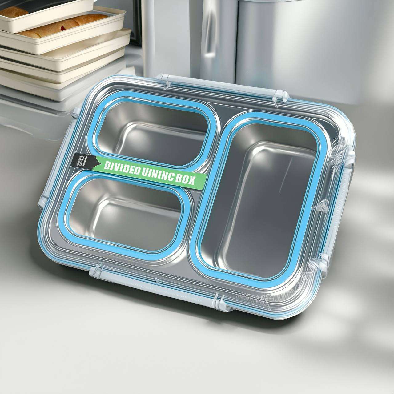 Fiesta Bento Lunch Box (Leak Proof) (3 Compatment)