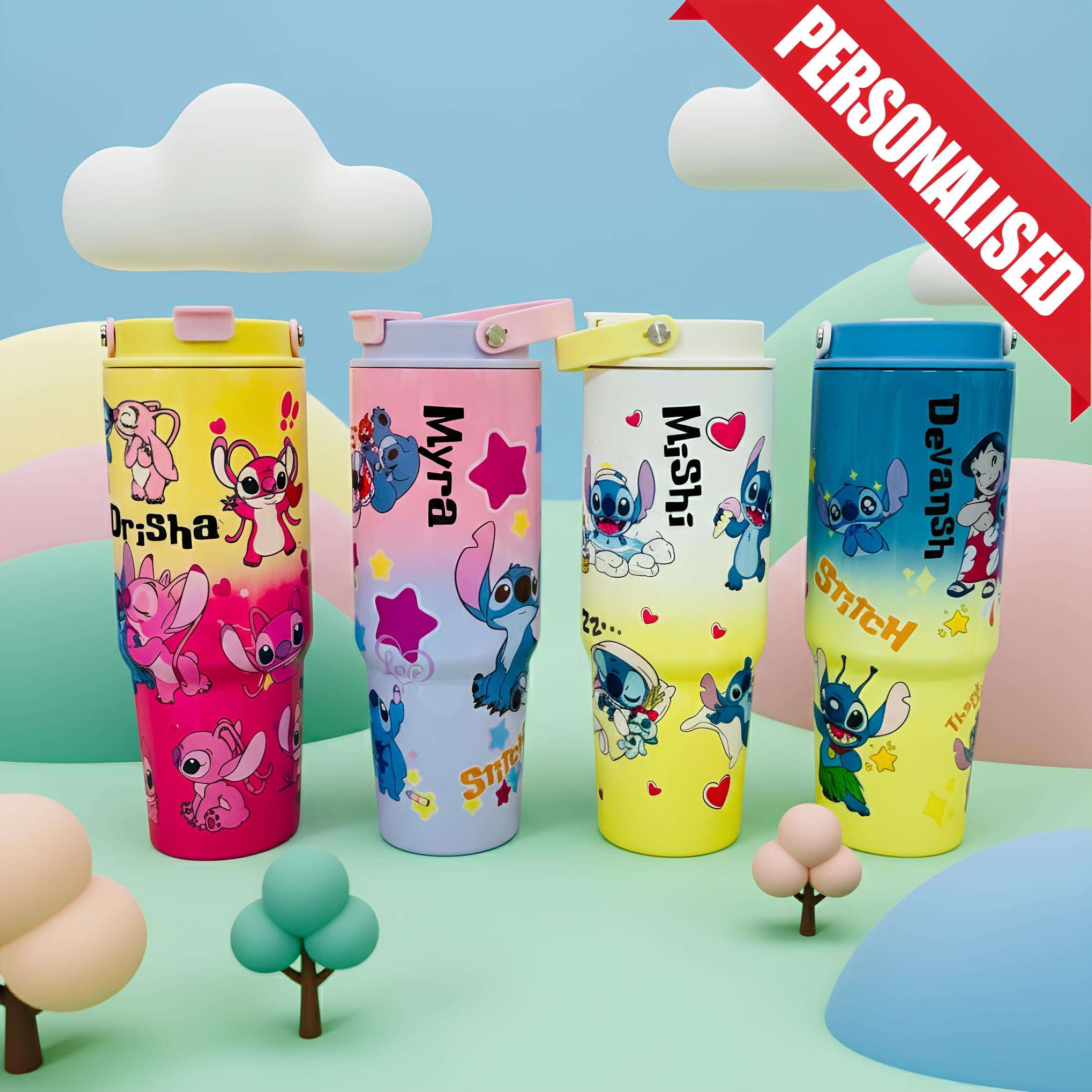 Disney Stitch Tumbler 900 ML (Dual Mode)