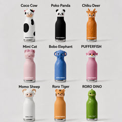 Chicu Tom Wild Buddy Animal Bottle – Straw & Open Sip