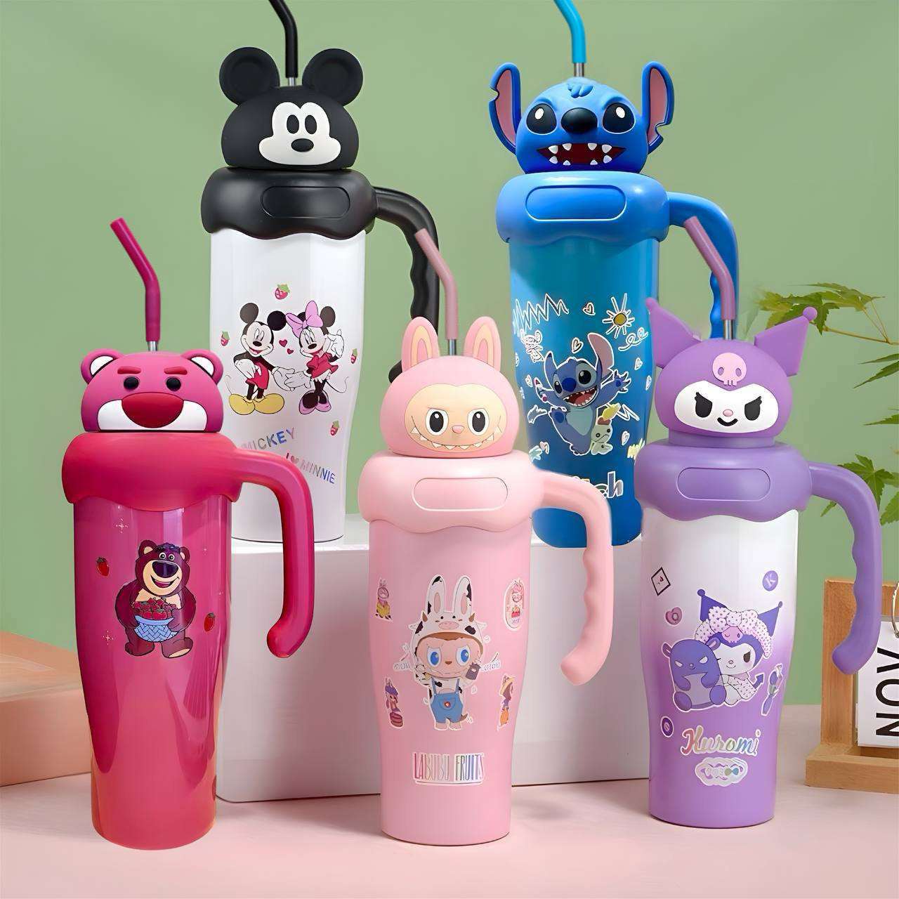 Kawaii Cartoon Tumbler 850ML