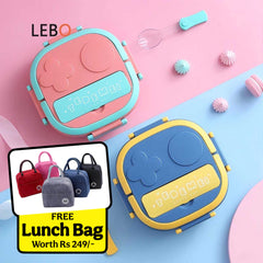 TEDEMEI Lunch Box for Age 1-2yrs (Spill Free)(3 Compartment)