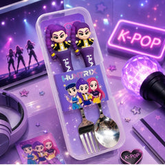 K-POP Kids Spoon & Fork Set- BIG SIZE