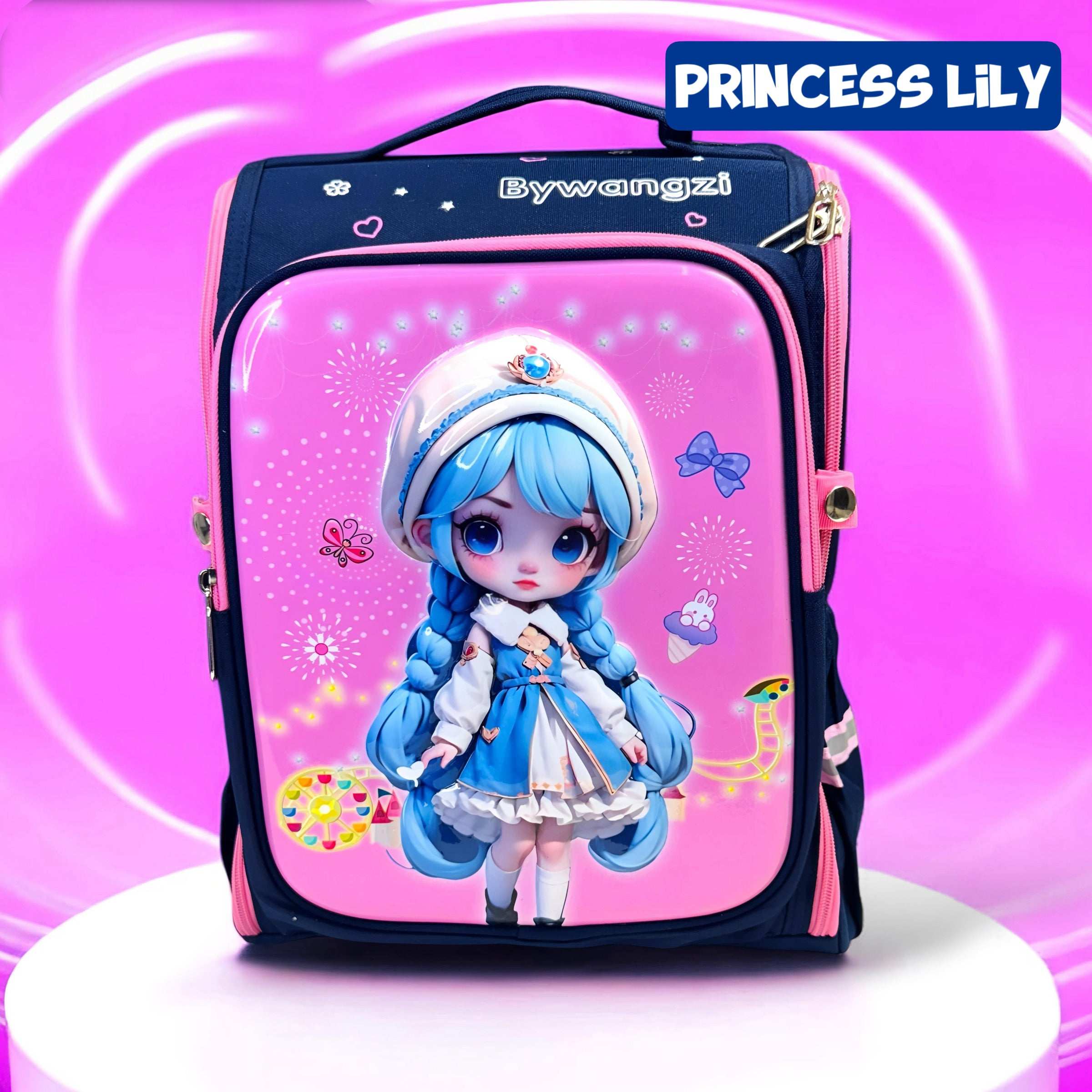 Kawaii 3D Korean Style – 16” Inch School Backpack (Grades 3-6)