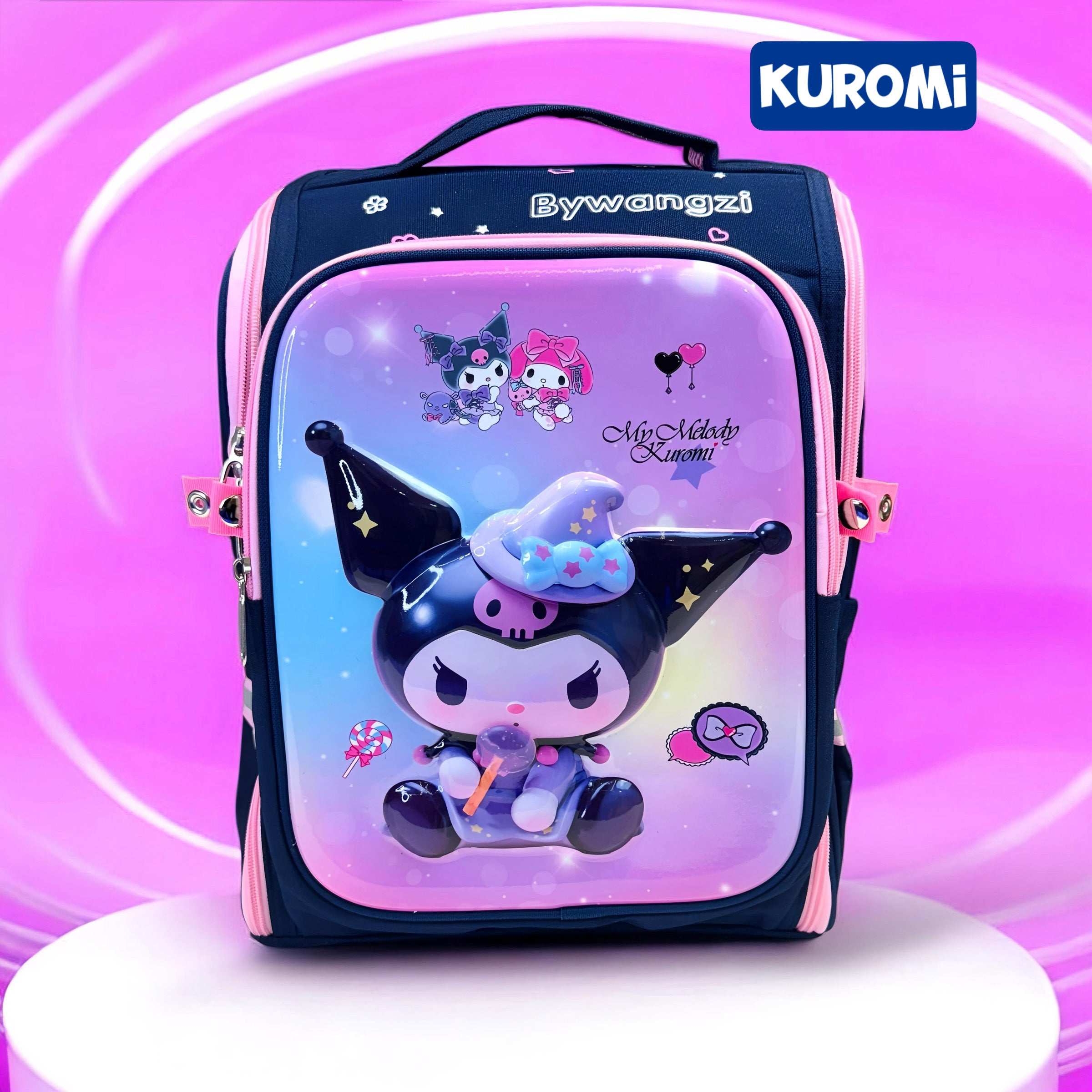 Kawaii 3D Korean Style – 16” Inch School Backpack (Grades 3-6)