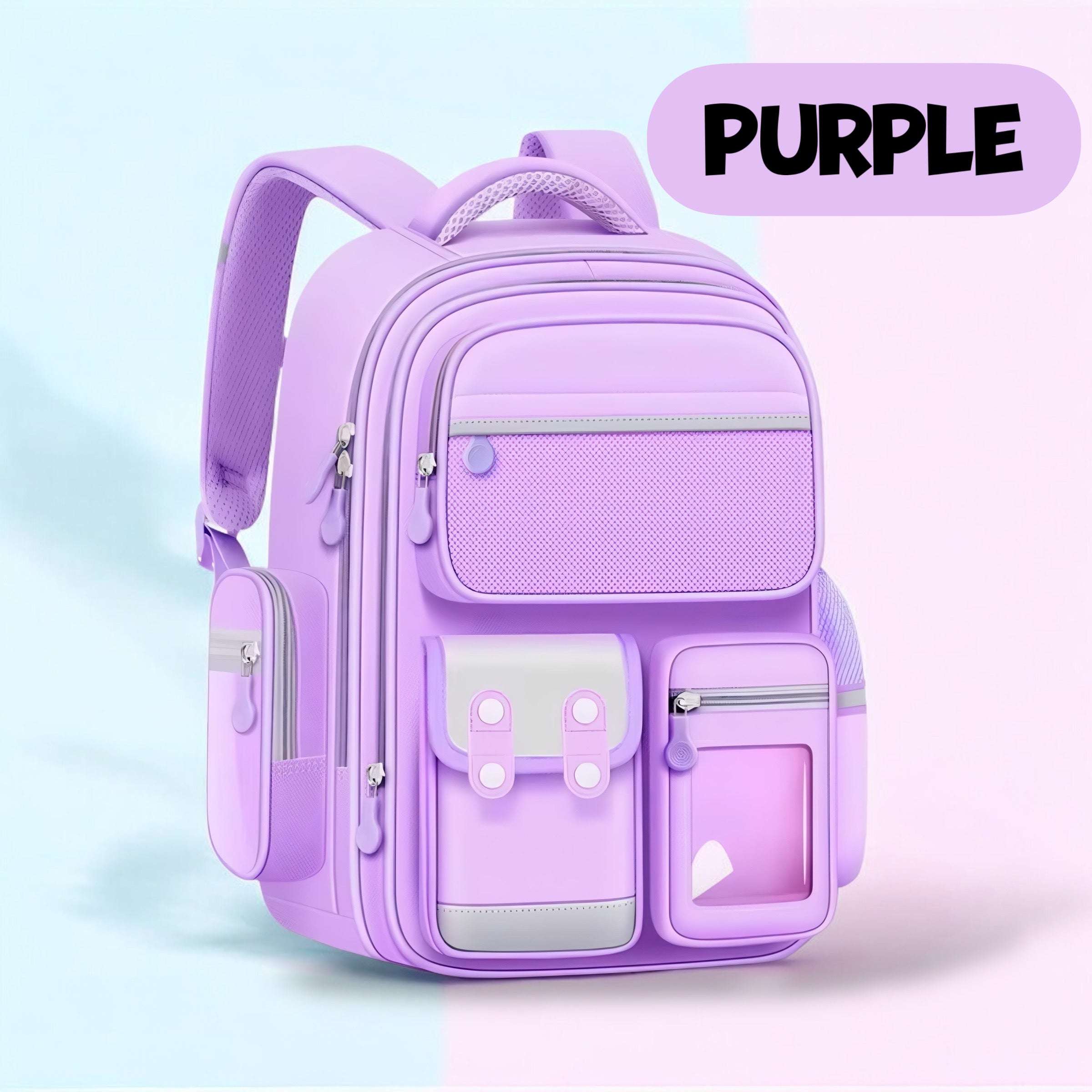 Kawaii Kids Bagpack 17 Inch 8 Pocket