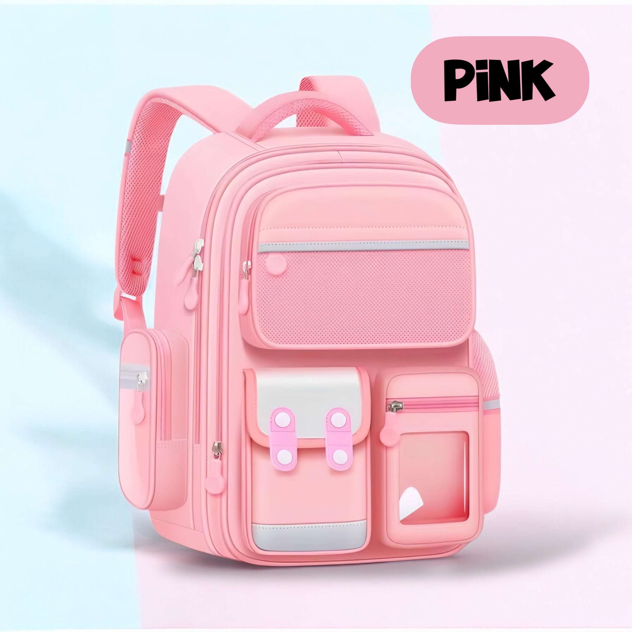 Kawaii Kids Bagpack 17 Inch 8 Pocket