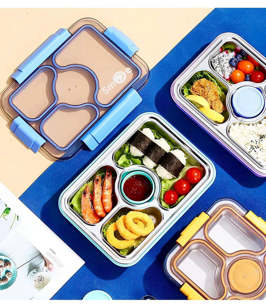 Kawaii-O-Cute Bento Lunch Box (Leak Proof) (4 Compartment)