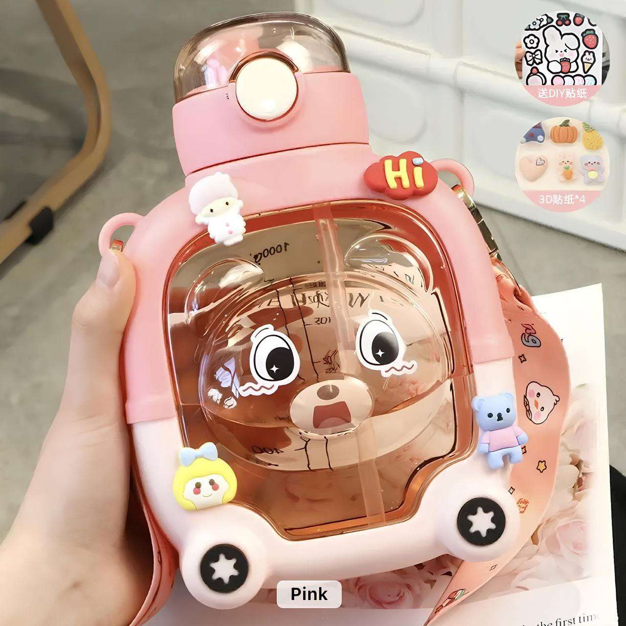 Kawaii Designer Water Bottle 1000 ML
