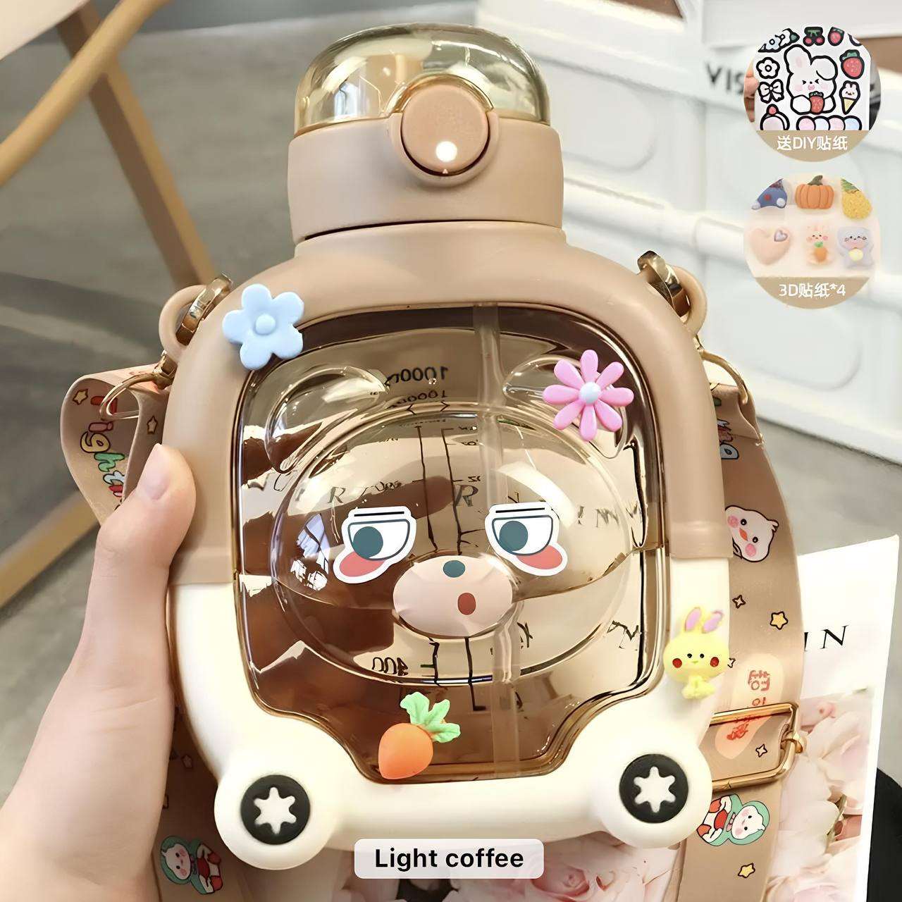 Kawaii Designer Water Bottle 1000 ML