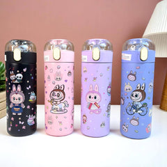 Kids Labubu Print Water Sipper Stainless Steel