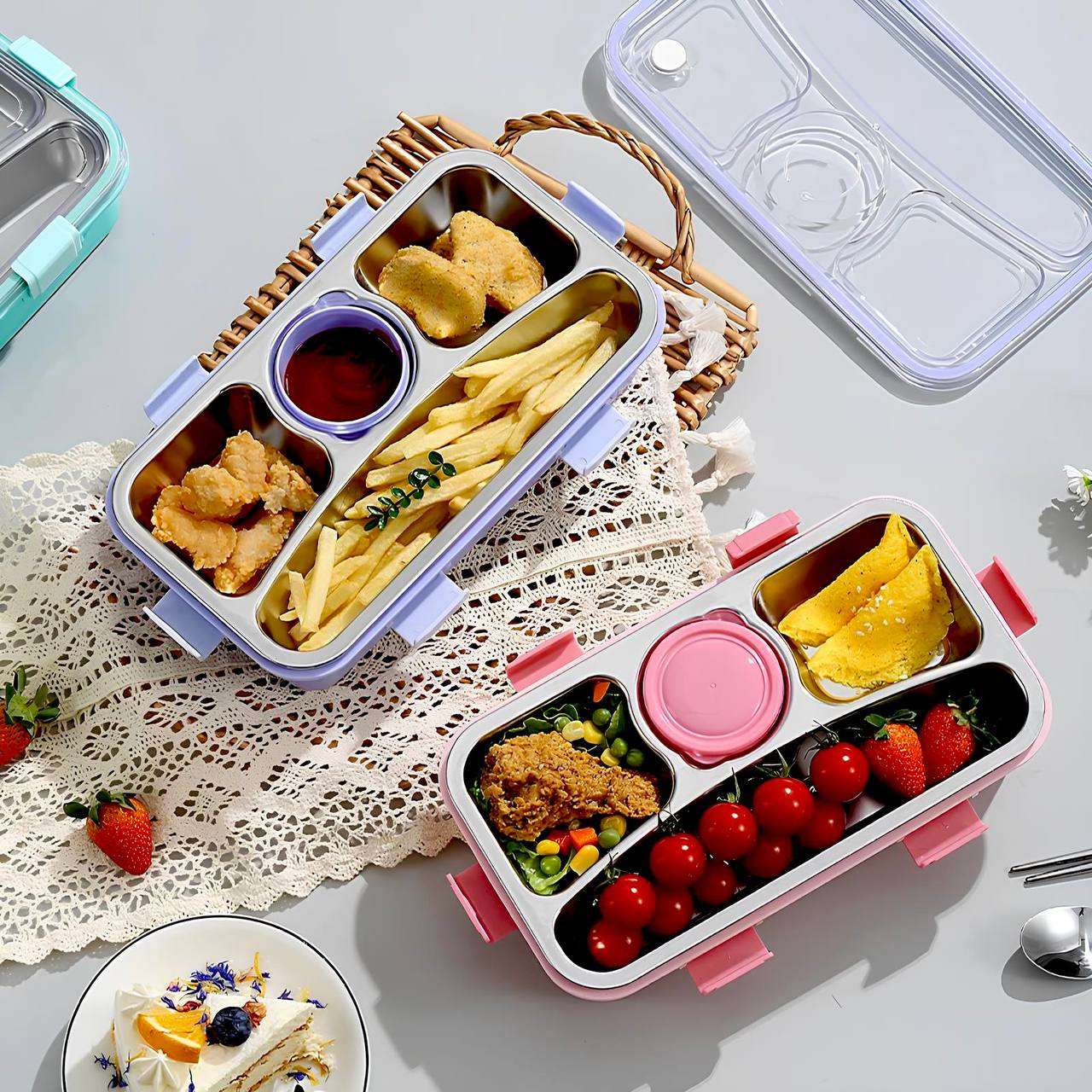 Koi Koi Kawaii Bento Lunch Box (4 Compartment)
