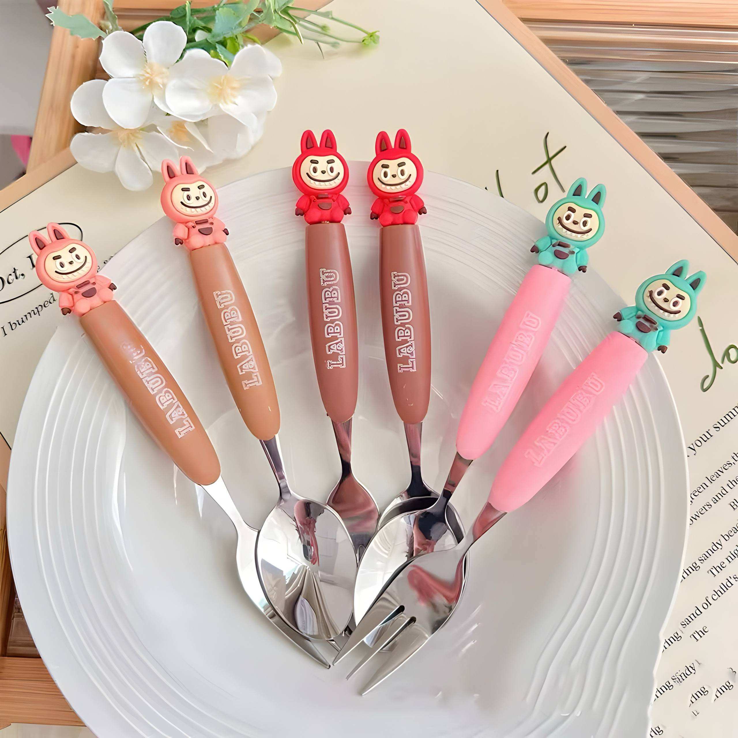 LABUBU Kids Spoon & Fork Set