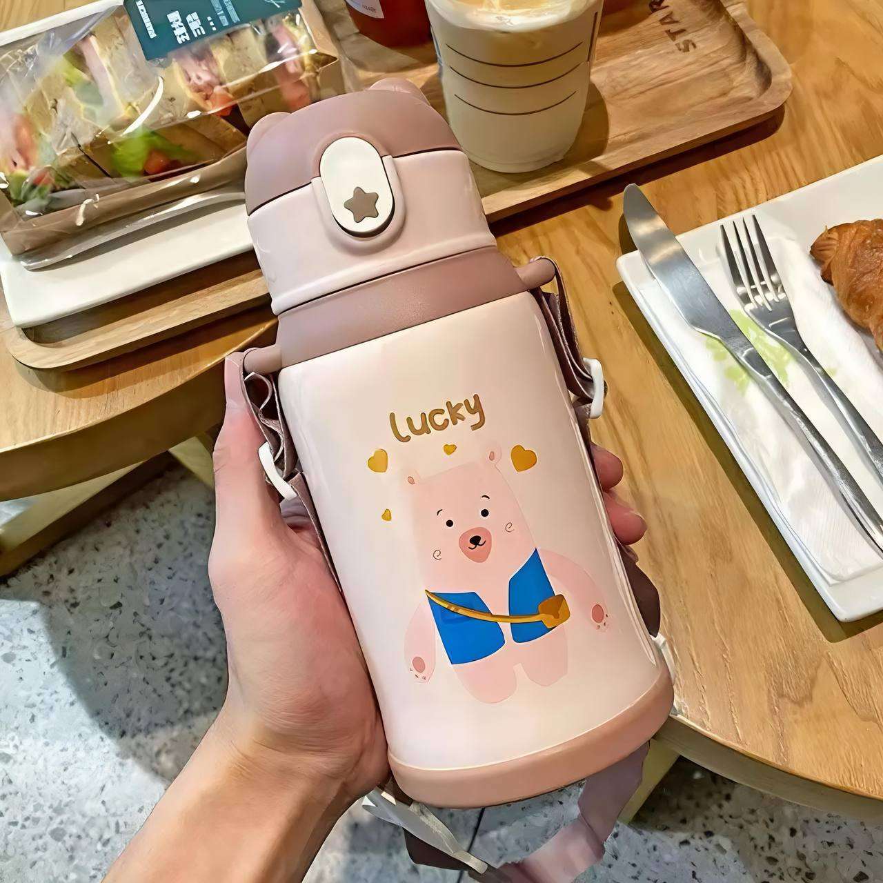 MochiSip Stainless Steel Water Bottle for Kids (500ML)