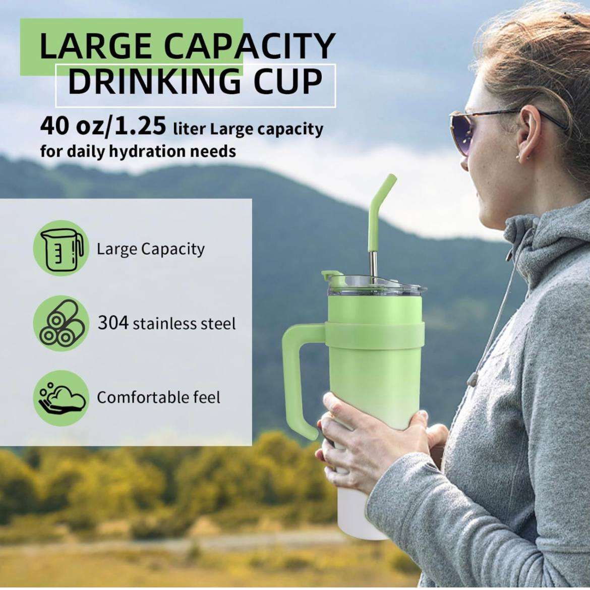 Ozone Tumbler with Handle 1200ML – KidKitIndia