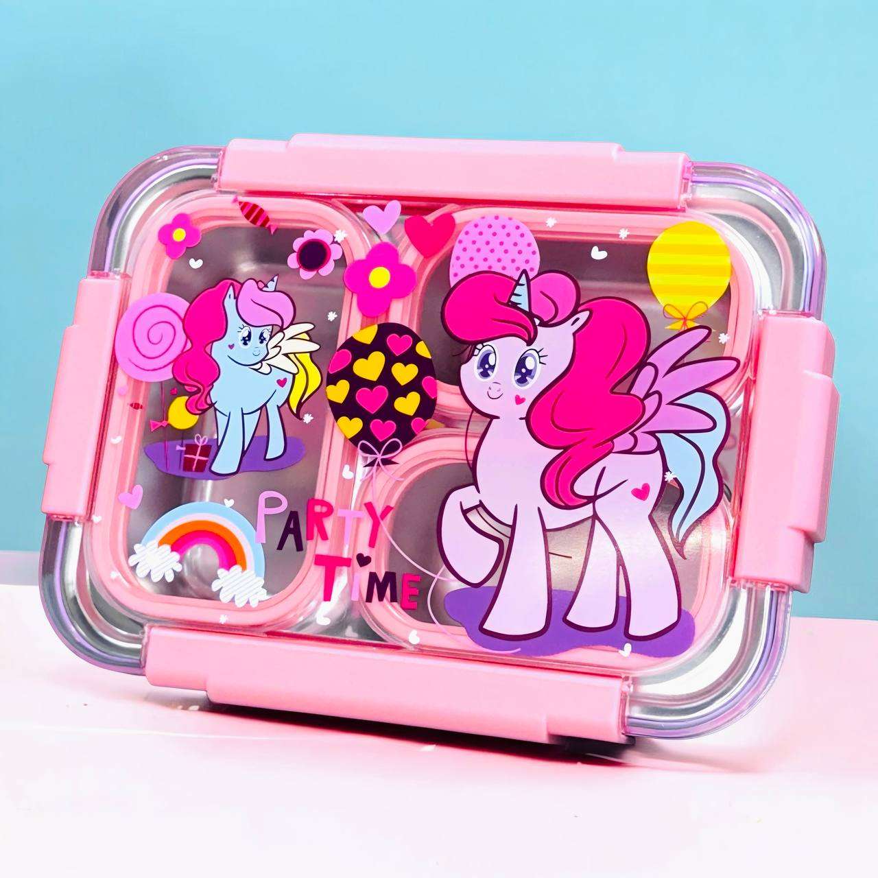 RainbowBites Bento Lunchbox (Leak Proof) (3 Compartment)