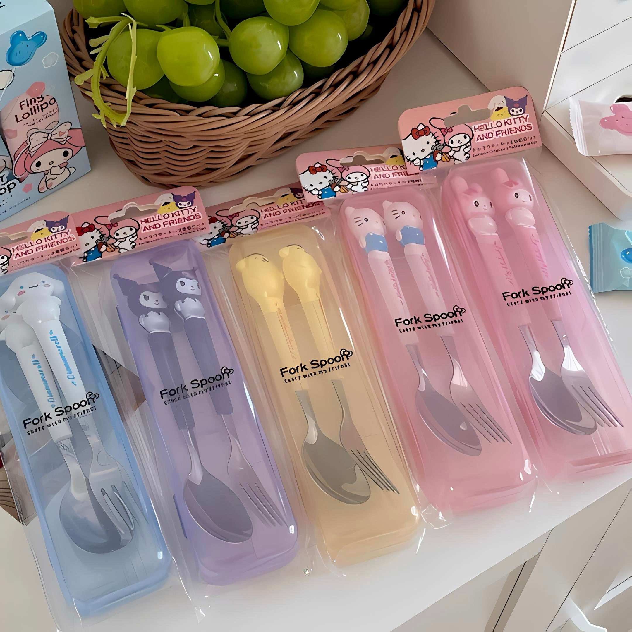 Sanrio Kids Spoon & Fork Set