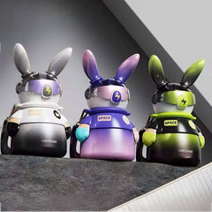 SpaceHero Sipper Bottle – 900 ML Stainless Steel 🐰🚀