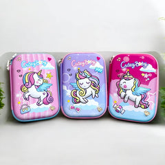 Unicorn Theme 3D Big Pouch - For Girls