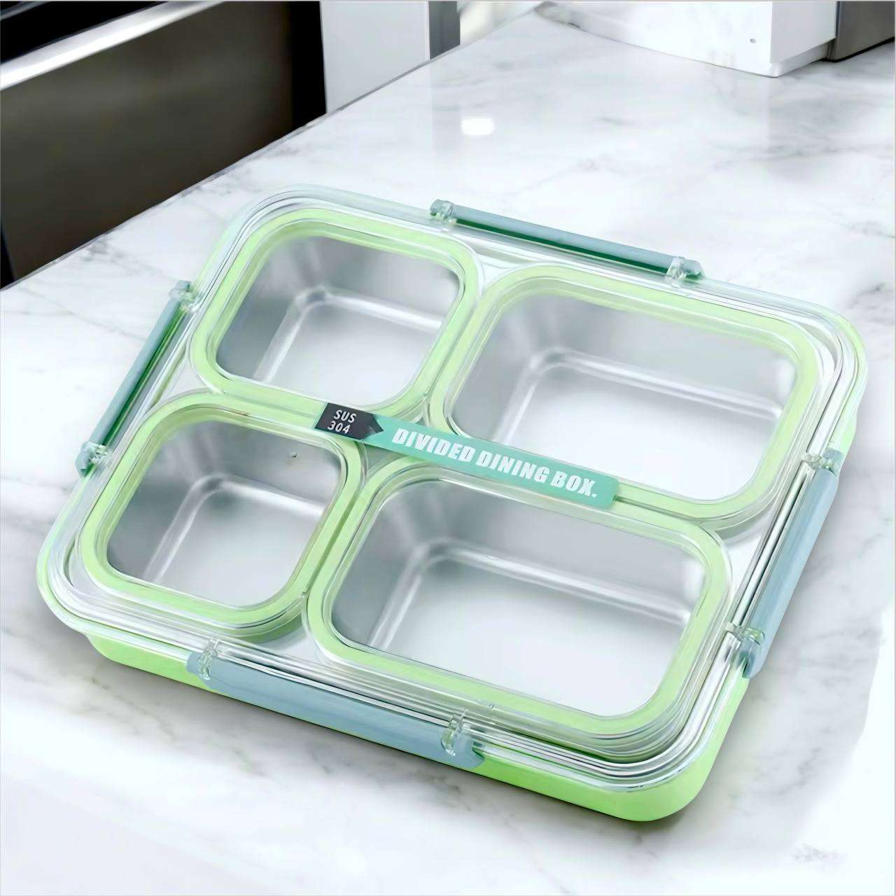 Urban Eats Bento Big Size Lunch Box (4 Compartment)(Leak Proof)